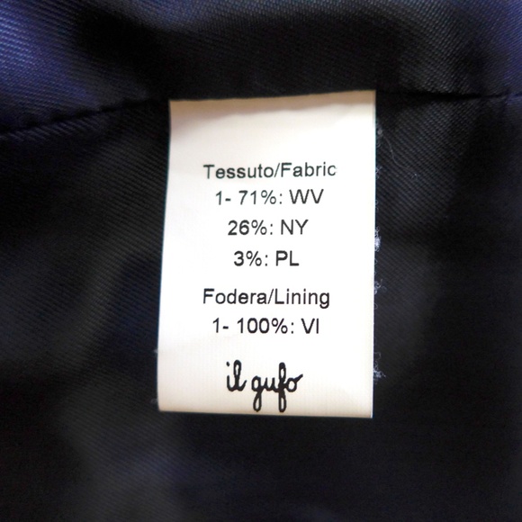 Il Gufo Girls 10 Metallic Thread Navy Coat - Picture 12 of 15